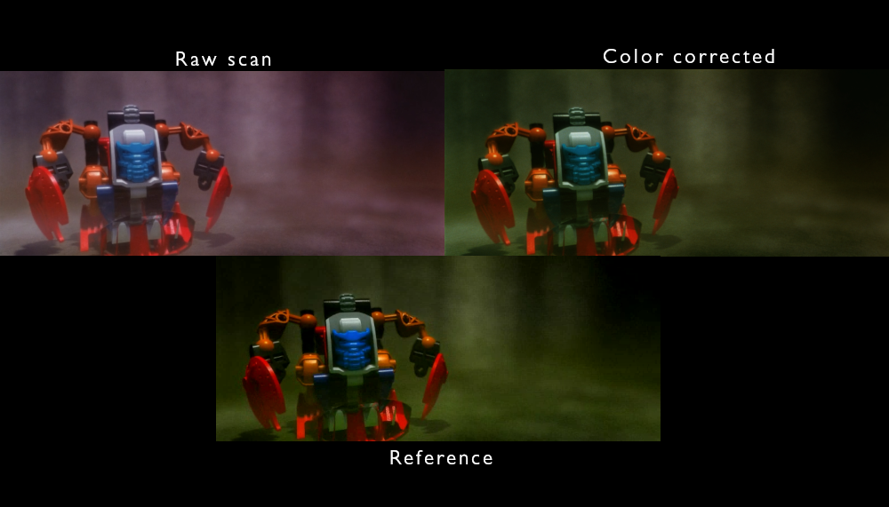 Color comparison of a Bohrok about to launch its krana.
