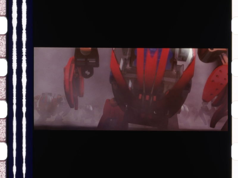 A bohrok on a strip of film.