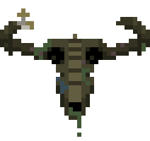 Bestiary icon. Decayed Bionicle goat head.